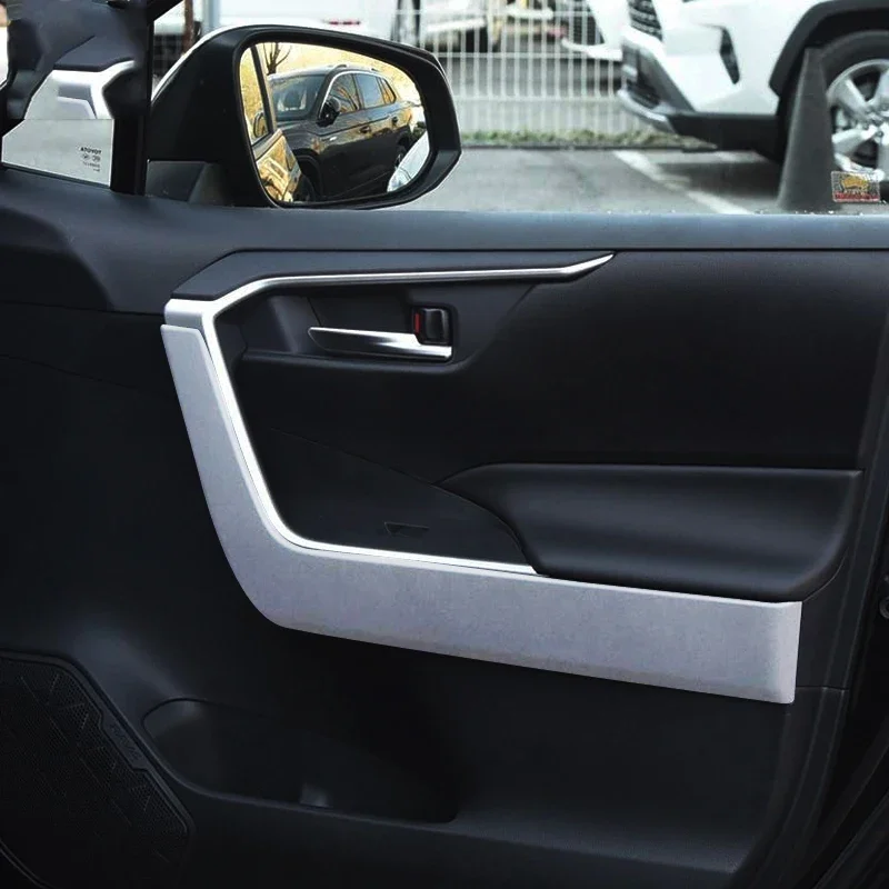 

For Toyota RAV4 XA50 2019 2020 Inside Door Armrest Handle Cover Molding Trim Decoration Strip Inner Car Accessories
