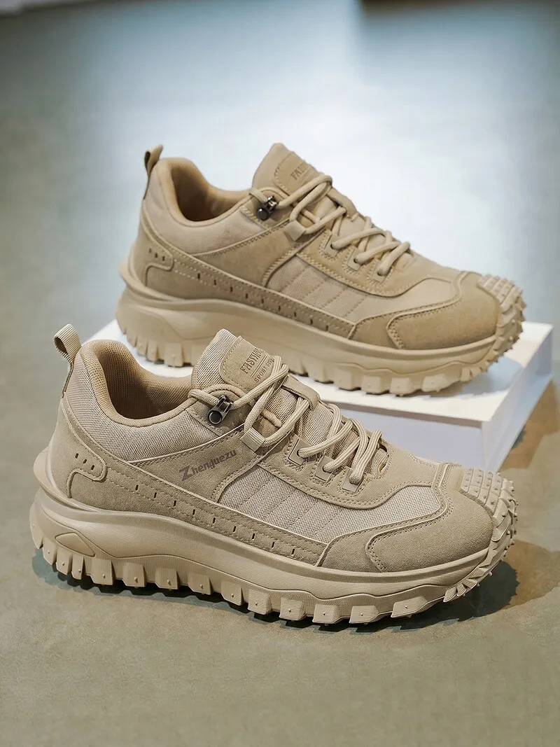 Men's Outdoor Climbing Hiking Anti-slip Sports Shoes Casual Fashionable Workwear Wear-resistant Labor Protection Shoes
