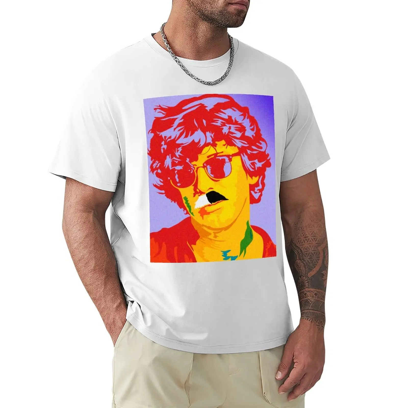 Charly garcia art T-Shirt kawaii clothes korean fashion fitted t shirts for men