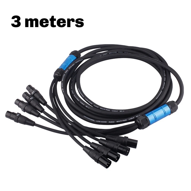 Snake Cable XLR Cable 3Pin Male To Female Multi-Media Professional Audio Extension Stage Extension Cord