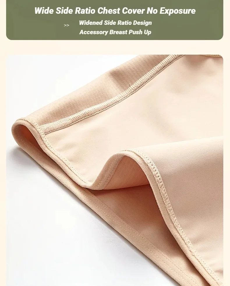 CHUANGERM Tomboy Damen Atmungsaktiver Brust-Binder mit Seitenschnalle, Kurzes Weste-Oberteil, Unterwäsche, Tanktop, Drahtlos, Wickel-Bandagen, Flach – Detail 11