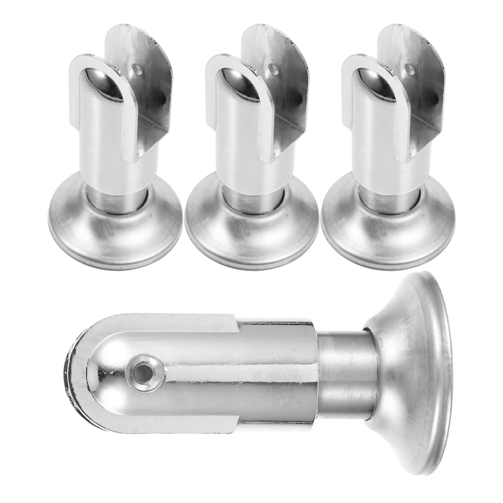 

4 Pcs Bathroom Hardware Accessories Restroom Partition Fittings Rack Foot Toilet Supply Support Feet for Cubicles Shelf Cut off