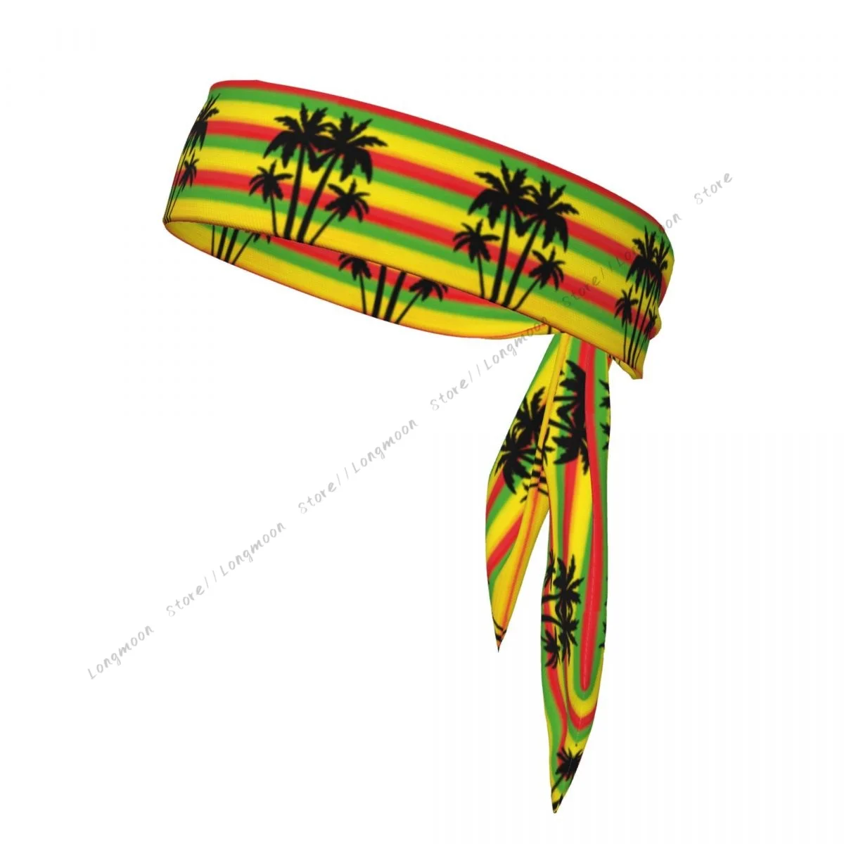 Stripes Reggae Background Sports Headbands Moisture Wicking Workout Sweatband Fitness Running Cycling Football Yoga Hairband