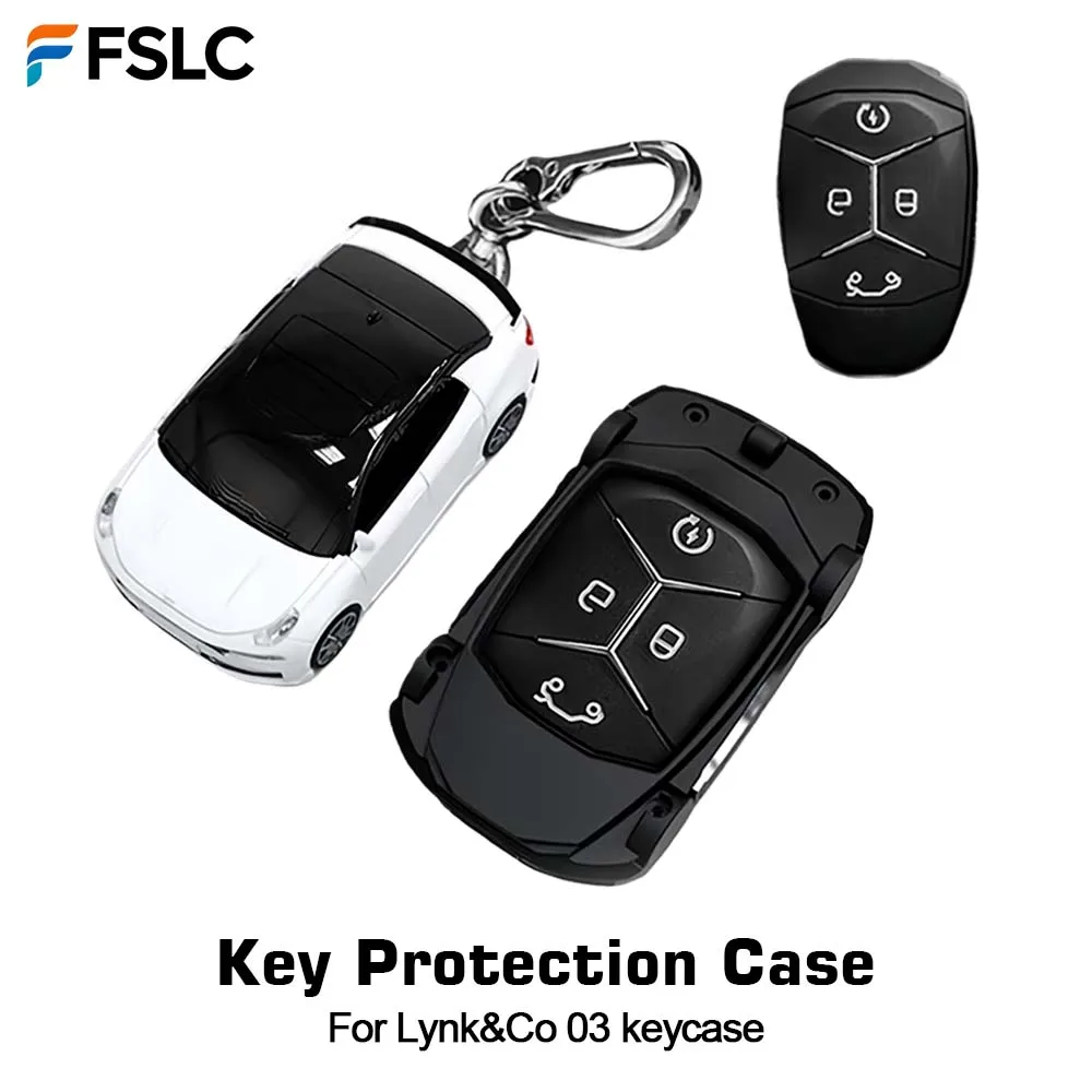 

⭐Genuine⭐ For Lynk&Co 03 Keycase Car Model Key Protection Case Buckle Bag With Lighting Car Model Keycase Styling Decoration