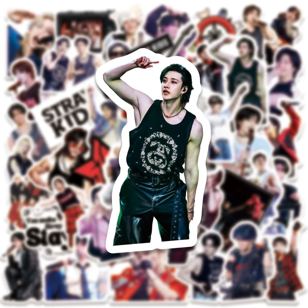 60 Stray Kids World Tour Misto Músculo Masculino SKZoo Notebook Adesivos À Prova D 'Água Copo de Água Decoração Estrela Circostante Adesivos