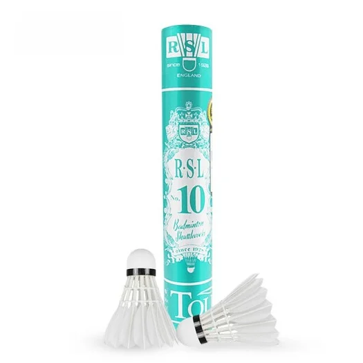 rsl10-badminton-shuttlecocks-12-pcs-set-durable-stable-for-competition-training-duck-feather-ball-speed-76-77-b-class-fligh