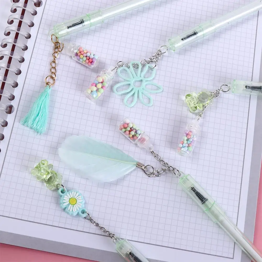 

Lovely Creative Stationery Drifting Bottle Student Bear Erasable Pen Gel Pen Pendant Pen Signature Pen