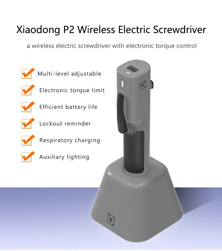 XIAODONG P2 Electric Precision Screwdriver Kit Wireless Charging Brush Disassembly Tool, Suitable for IPhone Laptop Maintenance