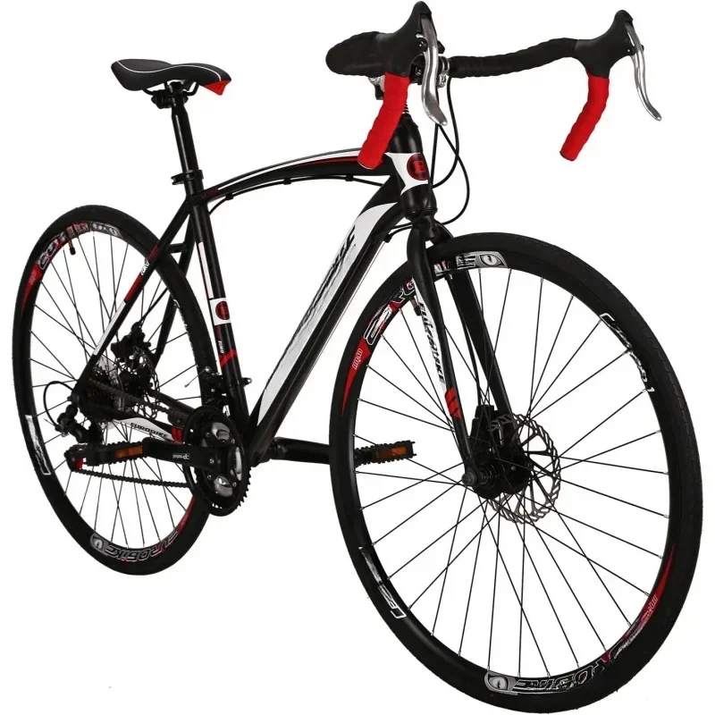 

YY2EUROBIKE Road Bike 700C Wheels 21 Speed Disc Brake Bicycle 54cm Cycling