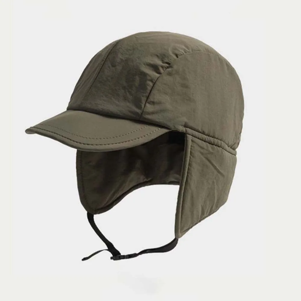 Japanese Style Ear Protection Ushanka Multi-functional Thickened Earflaps Visor Hat Soft Lightweight Windproof Pilot Cap Men