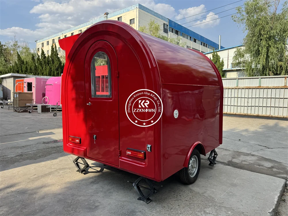 Custom Food Trailer Snack Pizza Kiosk Concession Food Truck Van Coffee Hot Dog Cart Fully Kitchen Equipments