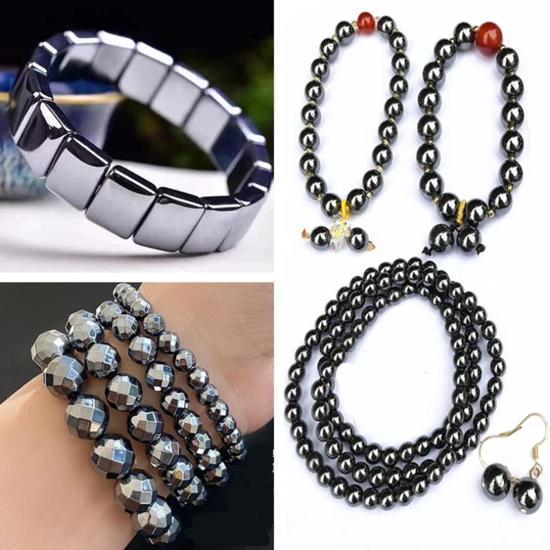 Terahertz bracelet polysilicon hot and cold double-effect magnet  men bracelet  jewelry  evil eye