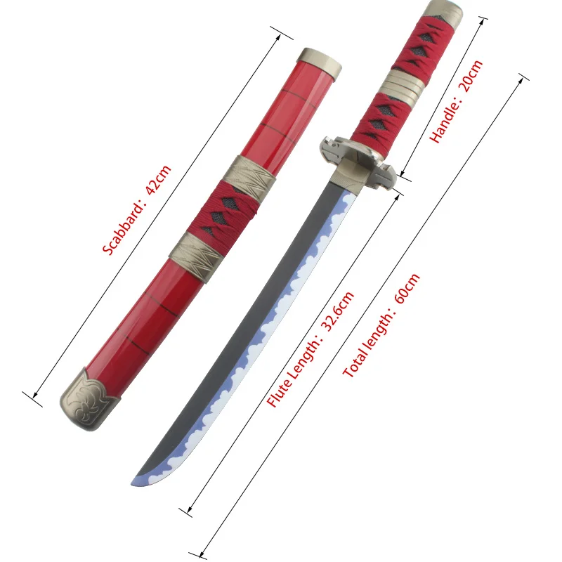 Anime Cosplay Houten Zwaarden 60 CM/23.6 Inch Zoro Katana Zwaard Houten Kitetsu Yama Enma Japanse Samurai Zwaard Catana oorsprong