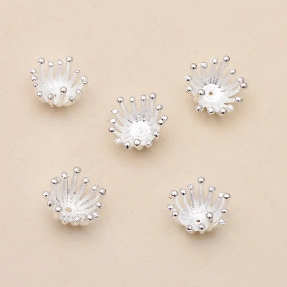 REGELIN 50 sztuk/partia 11mm Torus kwiat Spacer filigran biżuteria Spacer kwiaty Charms luźne koralik zaślepki dla DIY ocena biżuteria — zdjęcie 3