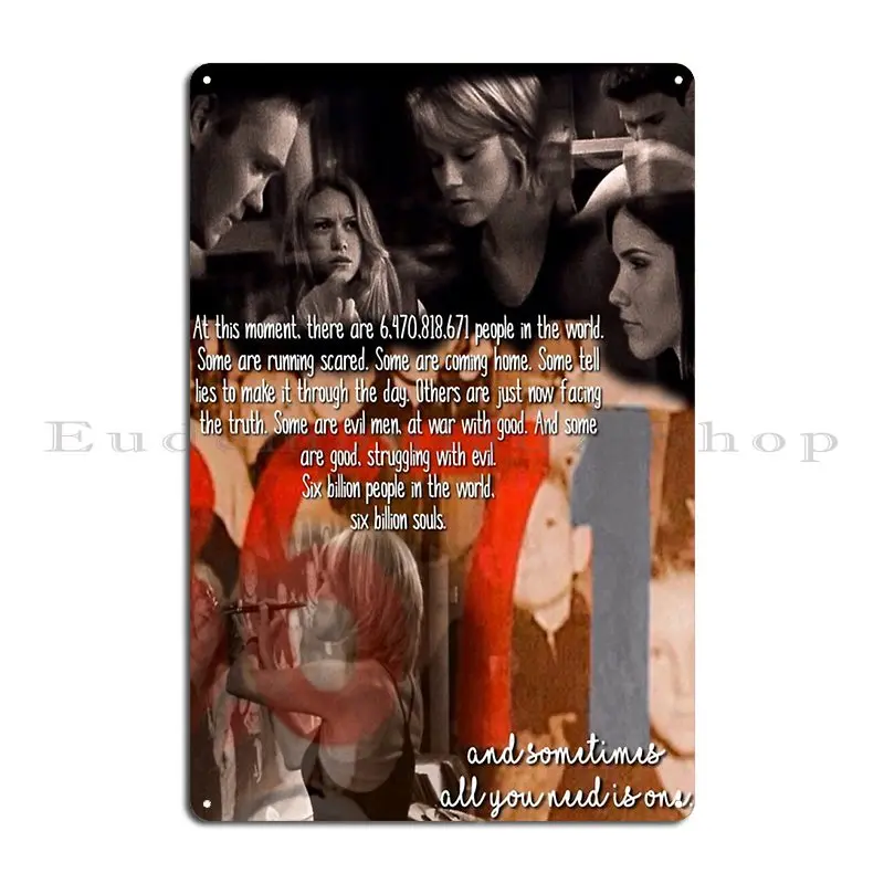 One Tree Hill Peyton Metal Plaque Poster Living Room Cinema Customized Vintage Garage Tin Sign Poster