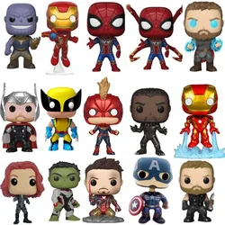 Funko Pop The Avengers Iron Man126# Thanos 289# Black Widow 454#Tony Stark Wolverine Anime Model Toy MARVELs Pvc Figure