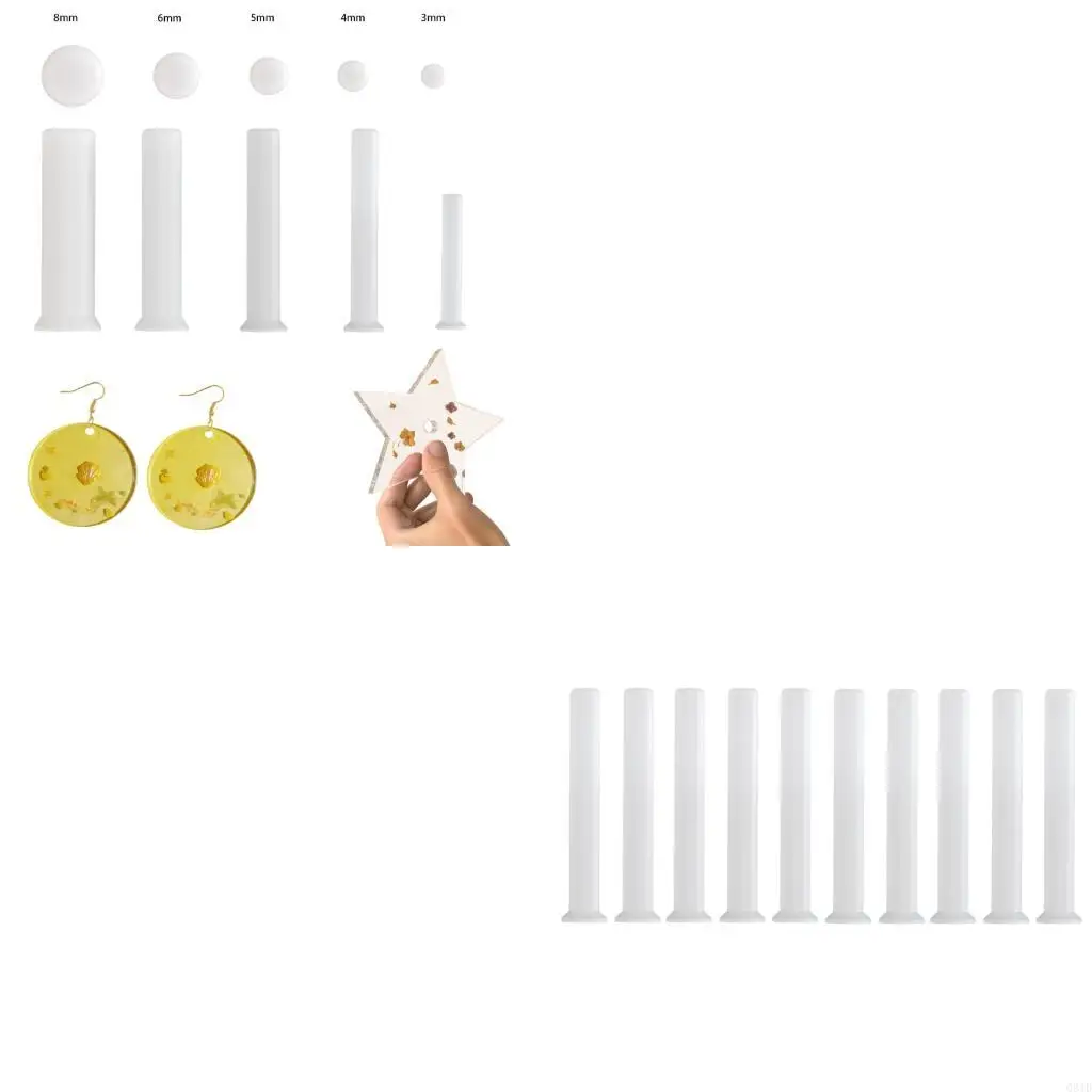 

Fashionable Silicone Ring Charms Scratch Resistant Design Silicone Keyring Accessories for Creative DIY Projects