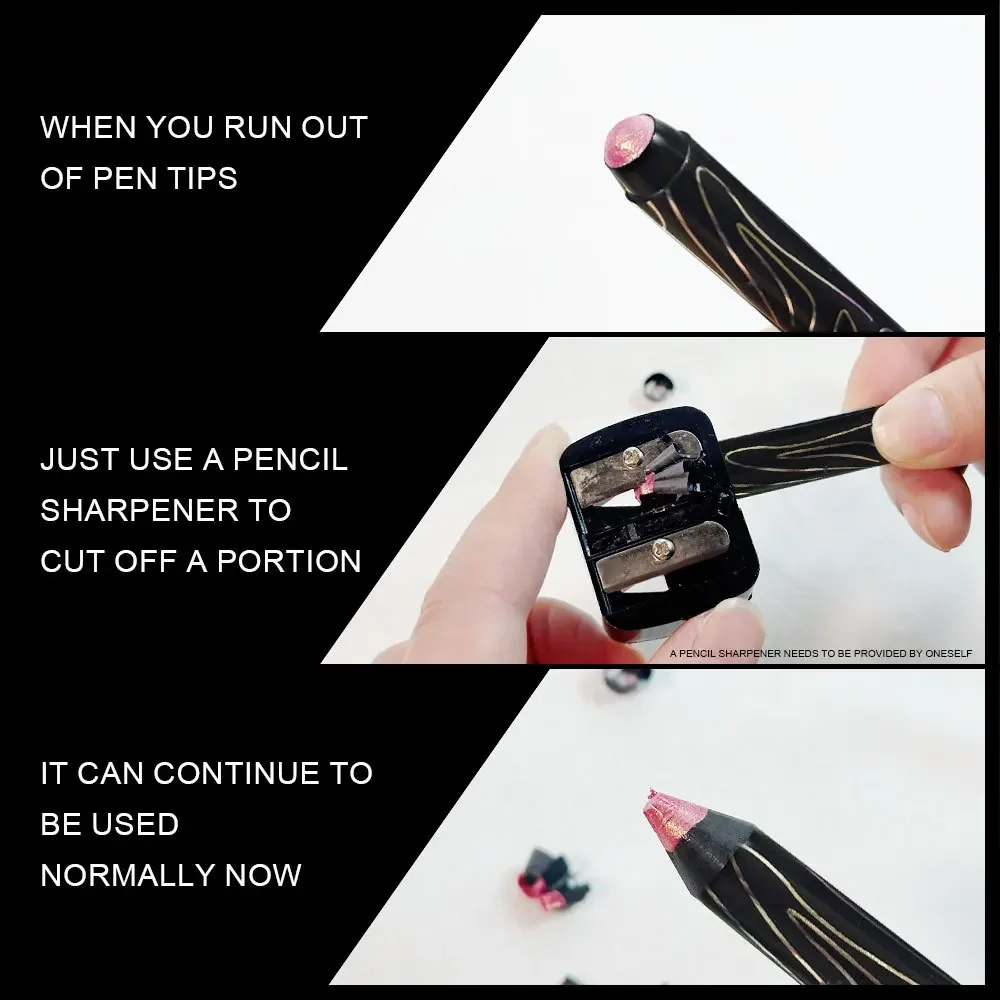 グリッターブラウンアイシャドウペンスモーキーアイメイク長期的なシマーマット横たわっているカイコアイシャドウペンシルハイライタースティック 1pc