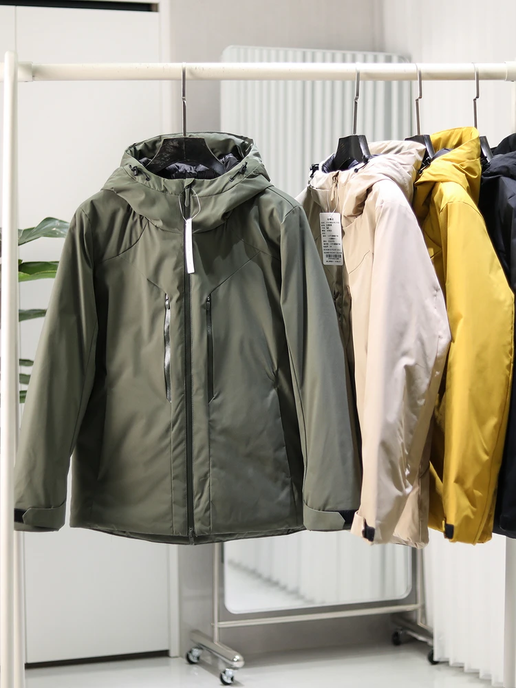 

Outdoor Men's And Women's Lightweight Padded Cotton Jaet Hooded Windproof Water-Resistant Winter Coat Faionable Ci Sle