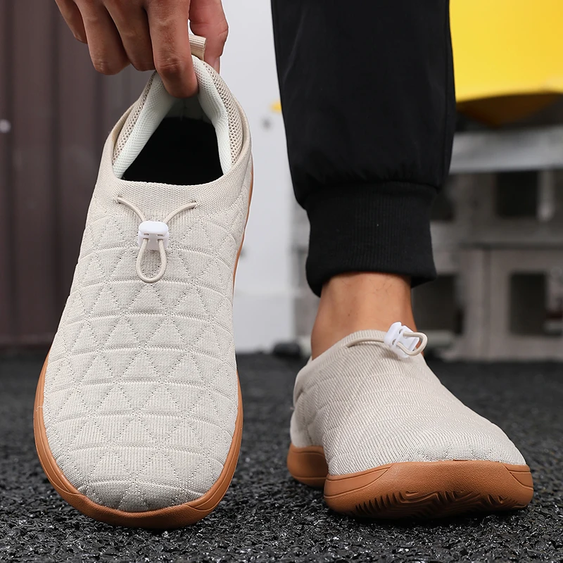 

Men High Quality Unisex Barefoot Sneakers Wide Toe Minimalist Zero Drop Non Slip Shoes Lace Up Mesh Casual Sneaker Footwear 2026
