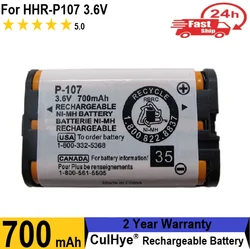 Culhye HHRP107 Rechargeable Ni-MH Battery for HHR-P107 HHR-P107A HHRP107A Cordless Phone 3.6v 700mAh