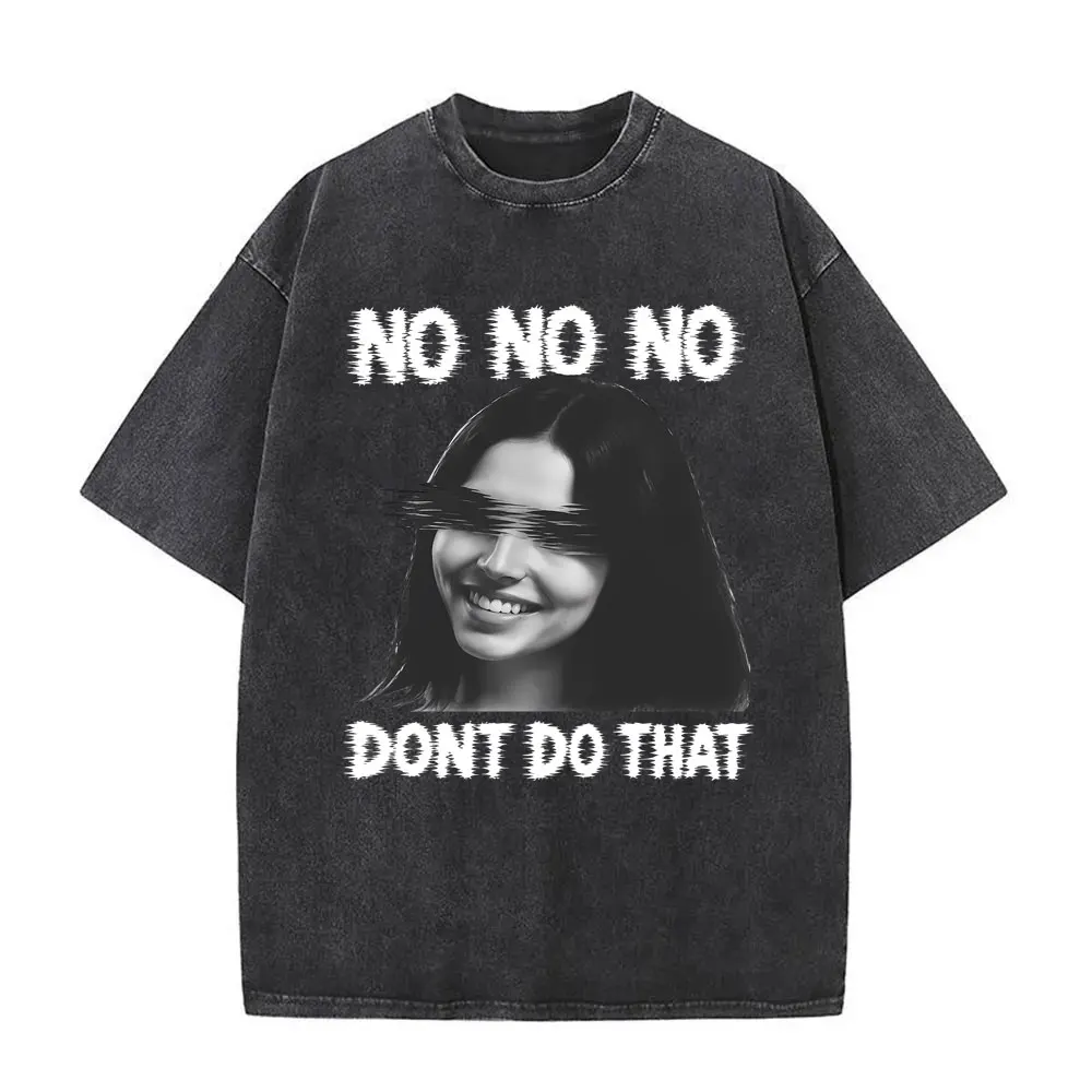 T-shirts délavés vintage « Horreur, film, obsession, Nikki Freeman, Non Non Non, Ne fais pas ça » – Cadeau pour fans, hommes et femmes, style rétro décontracté