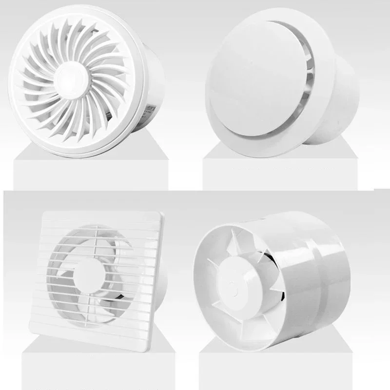 Kipas knalpot 4 "'6", kipas saluran kecepatan dapat disesuaikan, aliran udara jendela dapur, kipas pembersih udara, ekstraktor ventilasi pipa loteng Ventilator