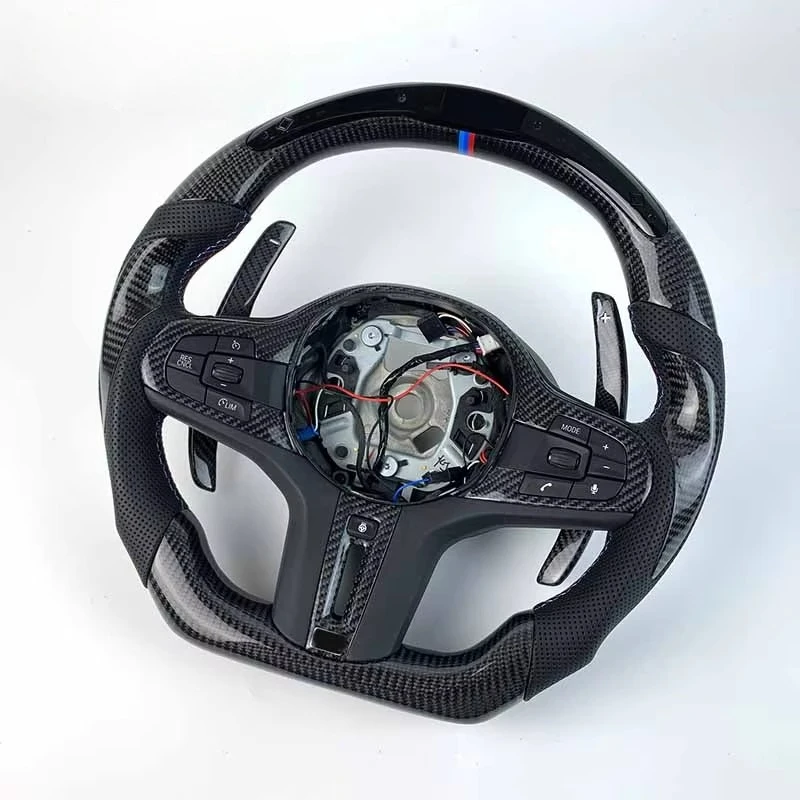 

Customized for BMW G20 G30 G21 G22 G23 3 Series 320i 325i 330i 2019 2020 2023 Carbon Fiber LED Steering Wheel