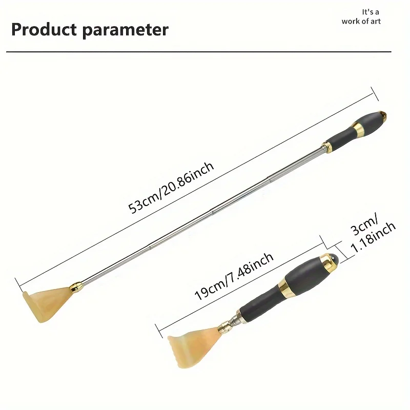 Ensemble de grattoir arrière rétractable en acier, outil de Massage confortable pour soulager les démangeaisons, spécial pour personnes âgées, grattoir télescopique