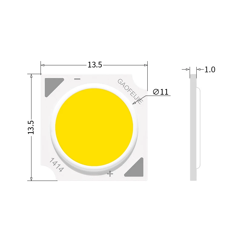 M1411 20pcs a lot LED Source Chip High Power LED COB 3W 5W 7W 10W  Side 11mm Light Bulb Light Lamp Spotlight Down light Lamps