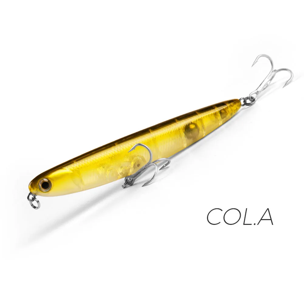 

For Bass Floating Pencil Lure Shore Fishing Streamlined Body Fishing Bait Fishing Lure Built-in Rattling Bead Streamlined Body