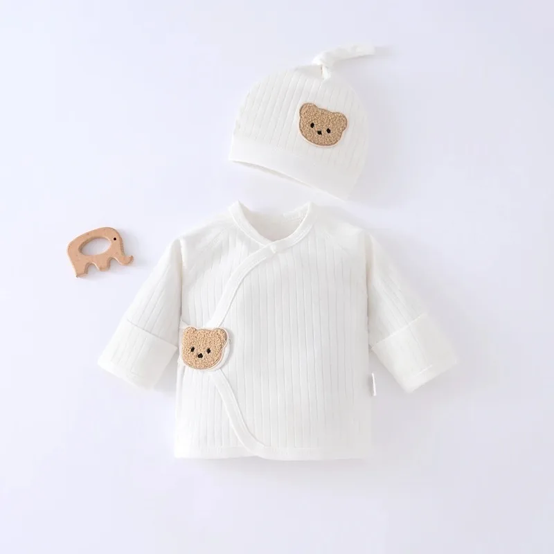 Newborn Boneless Half Back Clothes 100% Cotton Boys Girls Summer and Autumn Baby Jacket Infant Top Clothing