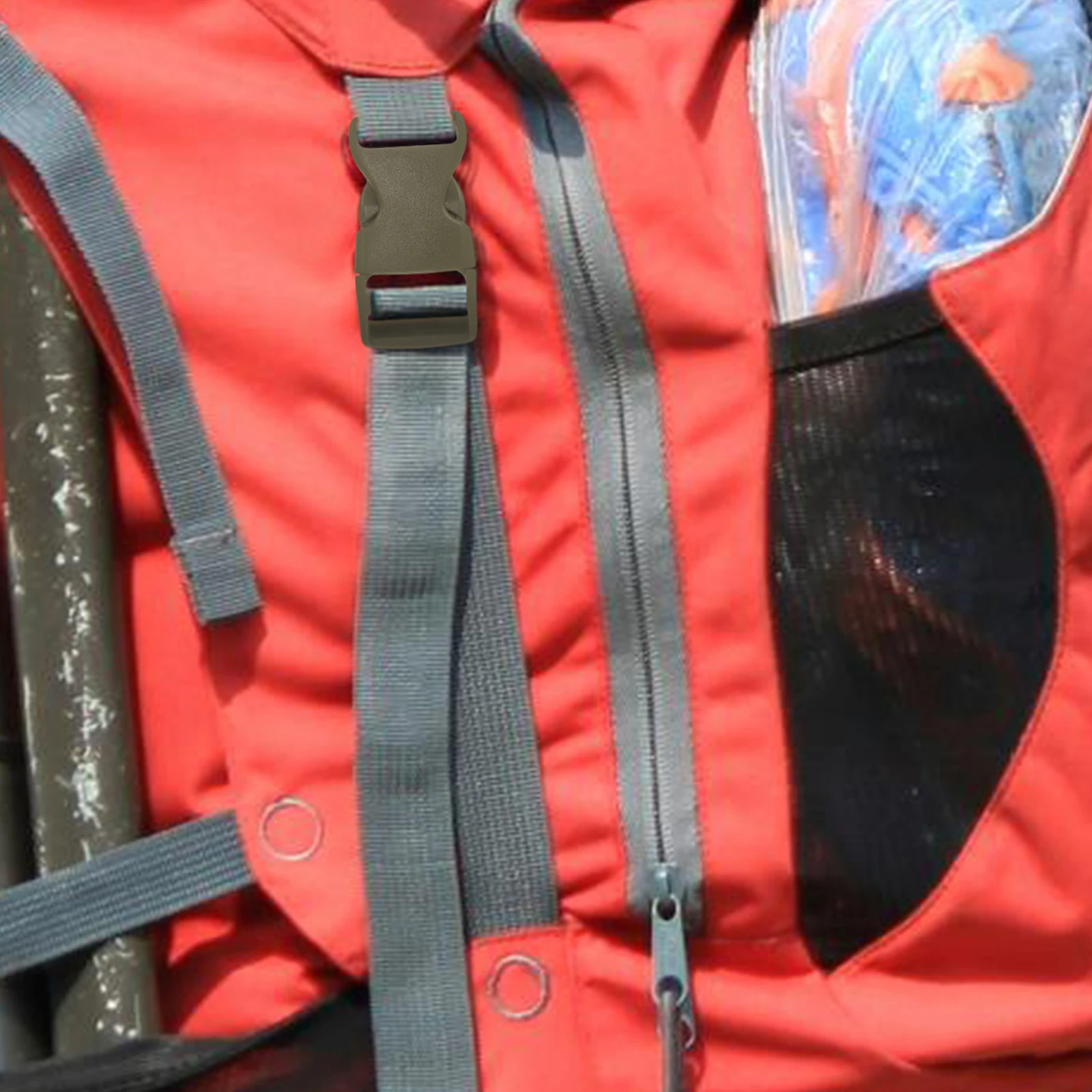 

4pcs Backpack Buckle Side Release Plastic Buckles Replaceable For Hiking Outdoor Wear-Resistant Strap Clip Repair Tool Craft