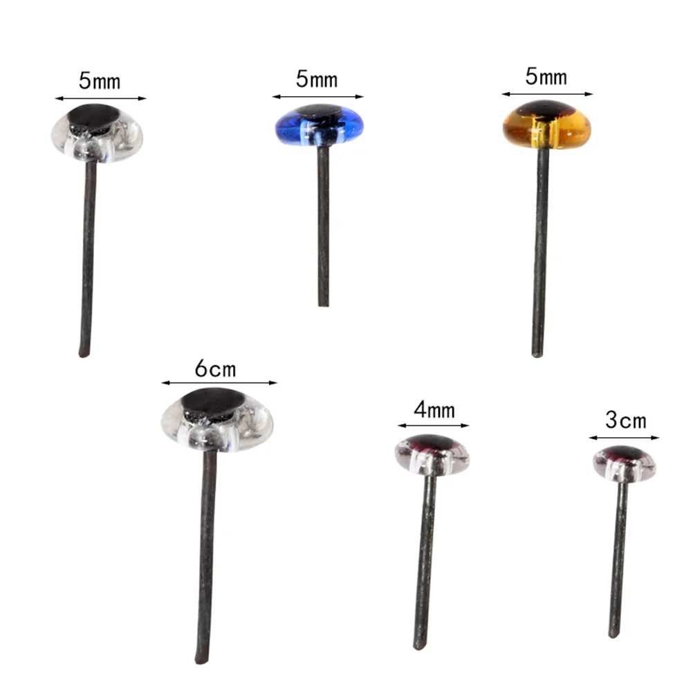 150 pares de ojos de seguridad de animales de plástico Premium 5mm azul marrón transparente DIY Artesanías hechas a mano y proyectos de arte ojos DIY