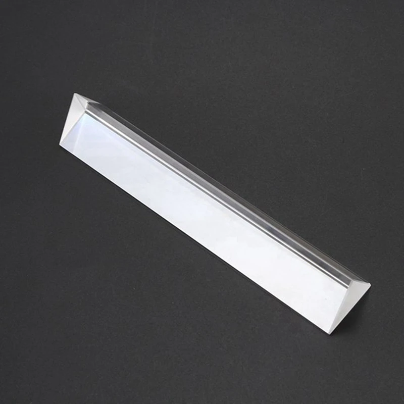 A34M-Optical Equilateral Rainbow Triangular Prism Glass Physics Experiment Children Student Photography Triangular Prism