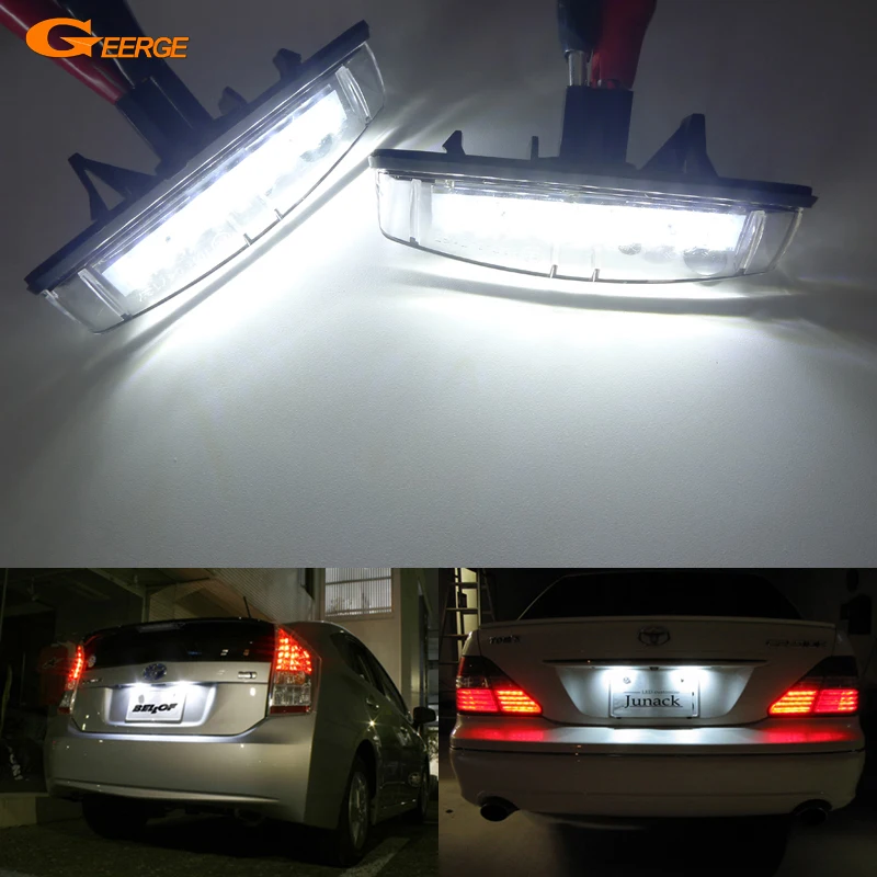 

For Toyota Camry V40 Echo NCP10 Prius NHW11 YARIS P9 No Error Ultra Bright Smd Led License Plate Lamp Light