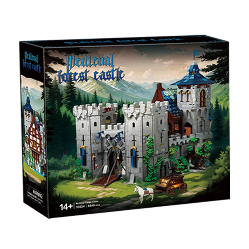

IN STOCK 33924 Construction Medieval Forest Castle Building Blocks Bricks Model Assembling Toys for Children Christmas Gift Sets