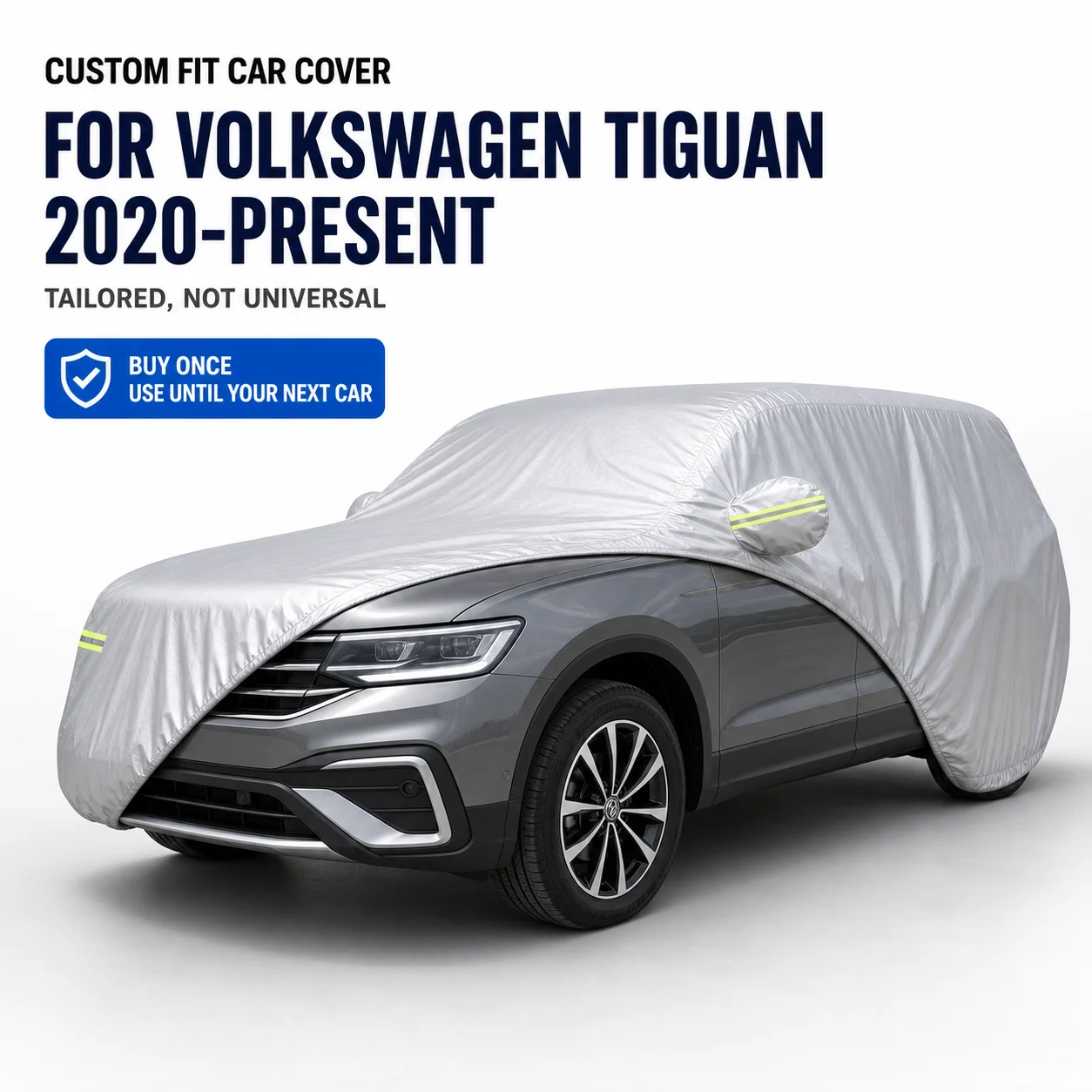 For Volkswagen Tiguan 2020-Present Exterior Car Cover Custom Fit Car Sun Protector Waterproof Dustproof Car Outdoor Protection