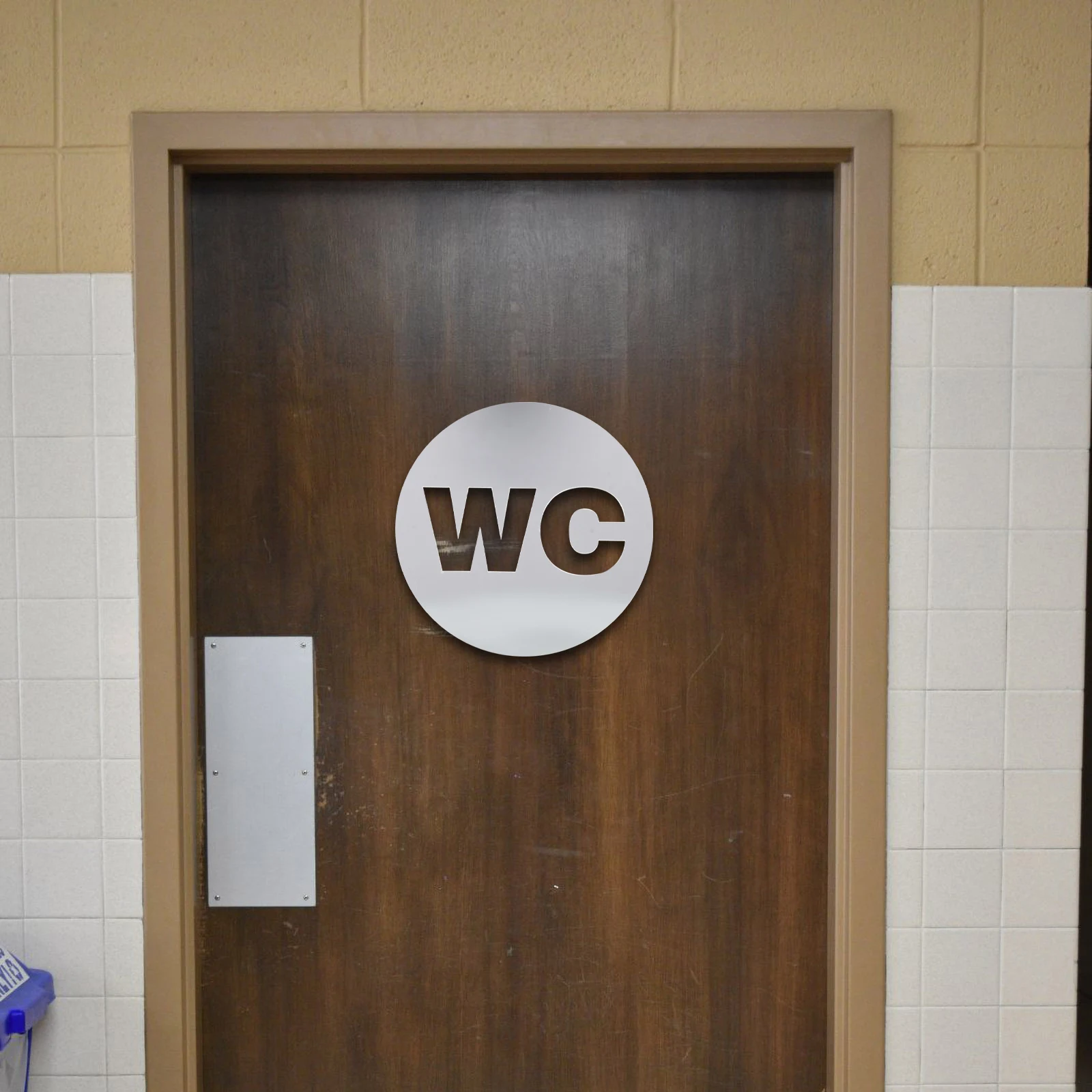 

3Pcs Toilet Signboard Washroom Signs Lavatory Decals Restroom Identification Markers Wall Paste Bathroom Door Sign