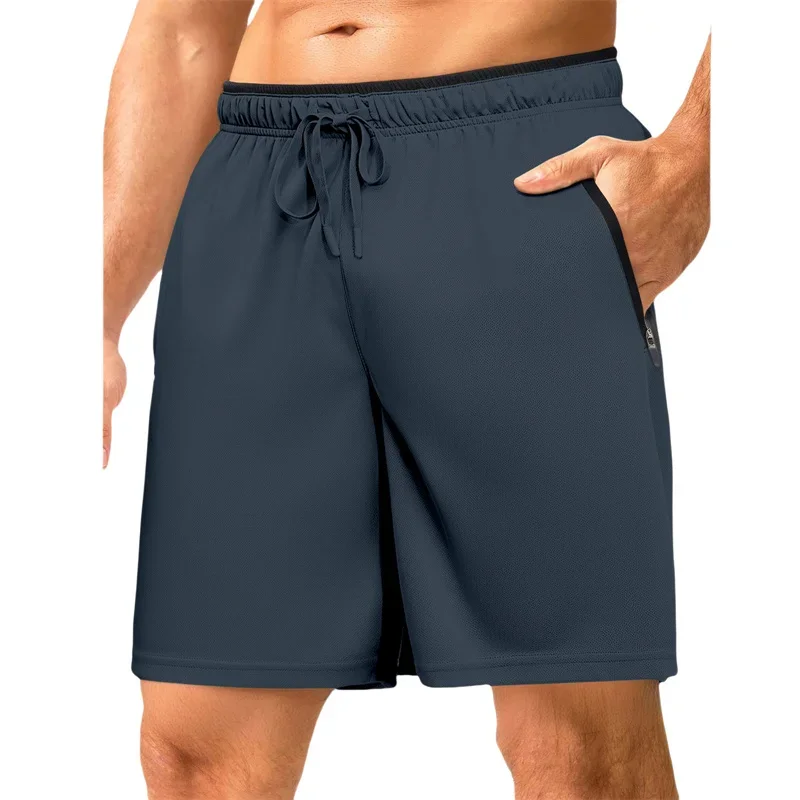 الرجال سستة جيب السراويل الرياضية رياضة السراويل الرجال الصيف تشغيل السراويل الرجال الركض شبكة الرياضة الصيف الشاطئ السراويل الرياضية