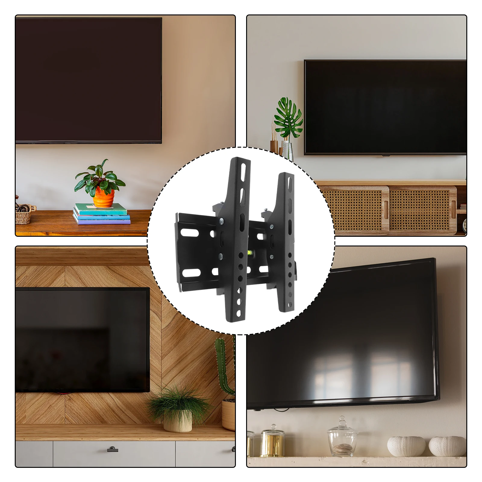 

Universal Wall Mount 15-42 Inch Adjustable Bracket Sturdy Reliable Multiple Angle Space-Saving Mount Mounts Bracket