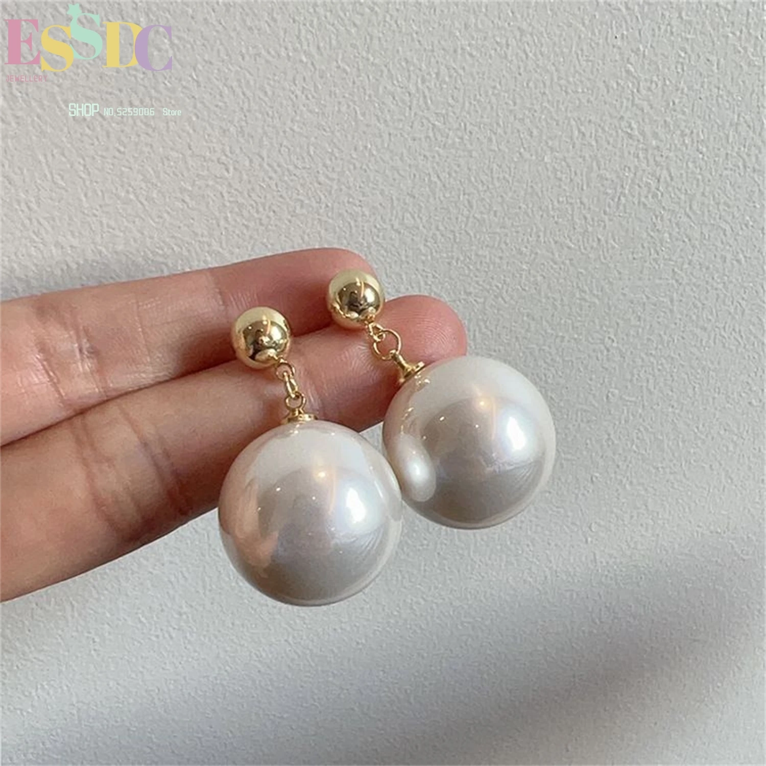 Brincos Grandes de Pérola para - Vintage Fashion Instagram avaliação e preço
