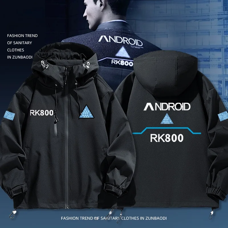 

Мужская толстовка с капюшоном Detroit Mutant Bionic Connor Cosplay Jaet, молодежная, повседневная, ветрозащитная, длинная, на молнии, из полиэстера...