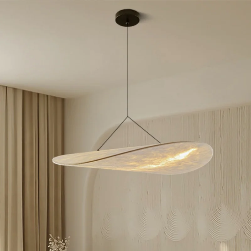 Imagem -04 - Handmade Silk Led Pendant Light Minimalista Decoração de Casa Mesa de Jantar Quarto Lâmpada Pendurada Luminárias