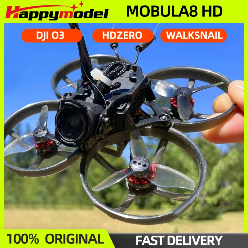 Happymodel Mobula8 HD 2S FPV Micro Whoop Drone 85mm Digital HD CrazyF405 ELRS For DJI O3/Walksnail/HDZero Drone Quadcopter