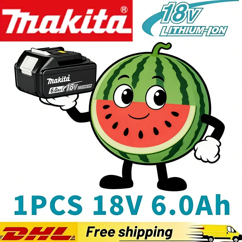 

100% Genuine️Makita 6Ah for Makita 18V Battery BL1860B BL1840 BL1830B BL1850B BL1850 BL1860 BL1815 Replacement Lithium Battery