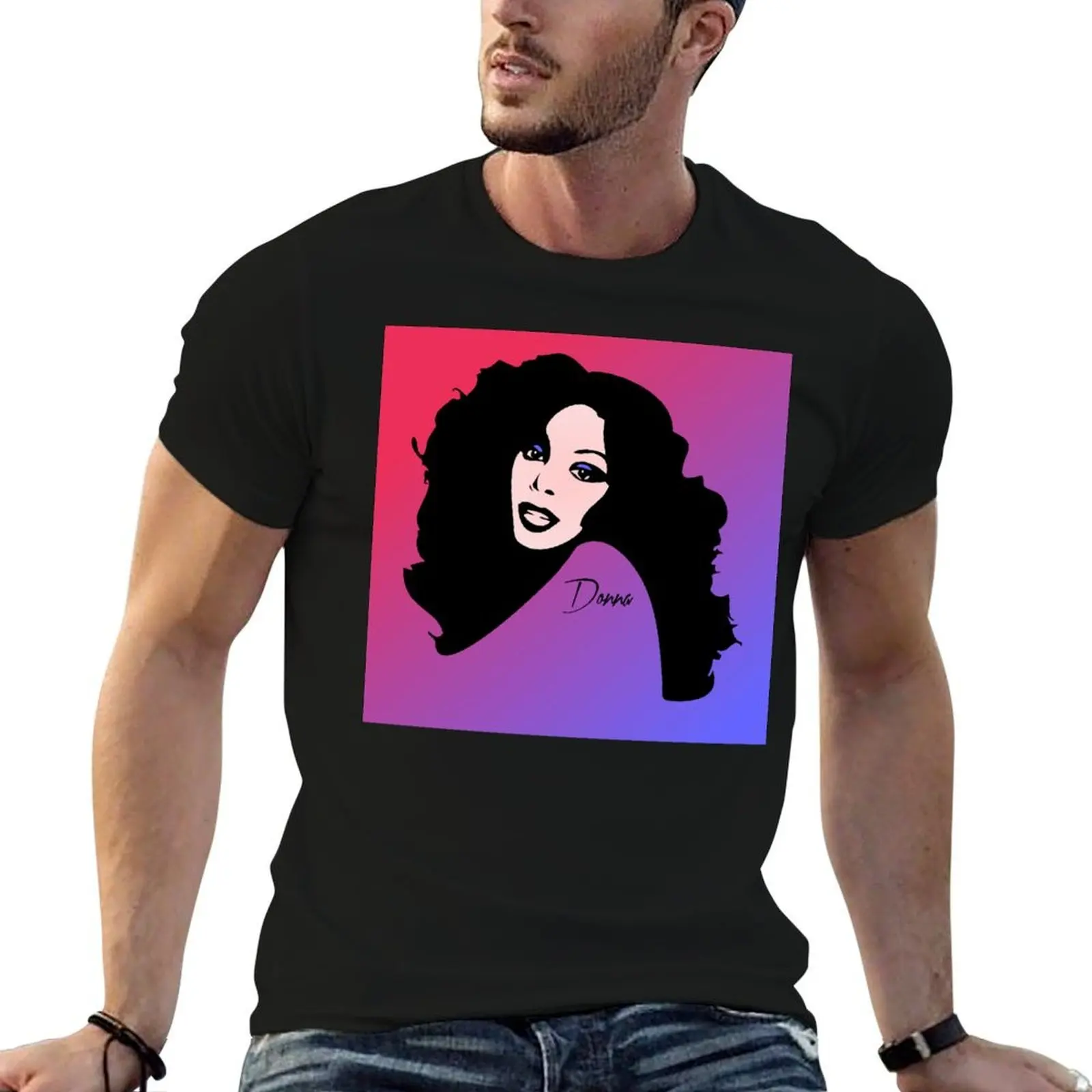 

Donna Summer Pop Art T-Shirt cotton t shirts man 100% printed t shirts for man T-Shirt