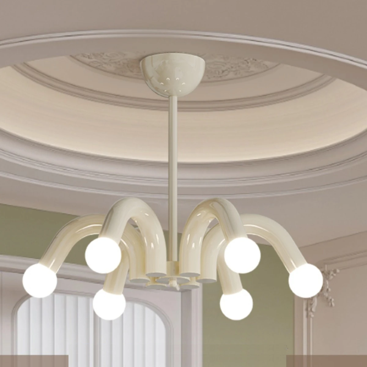 

French Bedroom Pendant Light Modern Minimalist Girl Children's Room Lamps Living Room Dining Room Magic Bean Chandelier