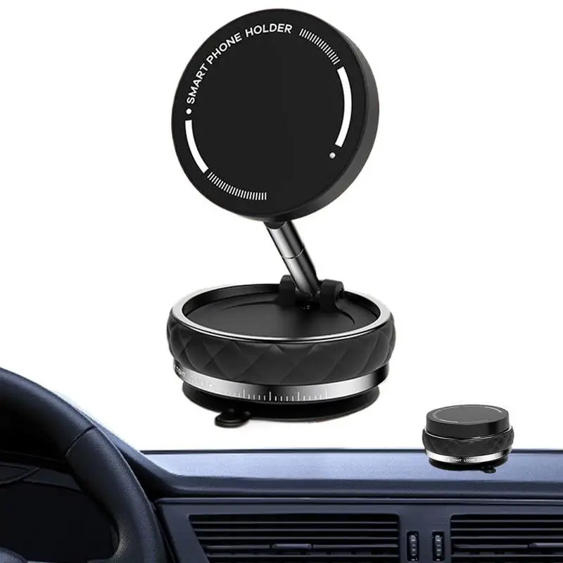 자동차 모바일 지원 진공 자기 전화 홀더 접이식 차량 휴대 전화 크래들 회전식 전화 마운트 핸드폰 브래킷