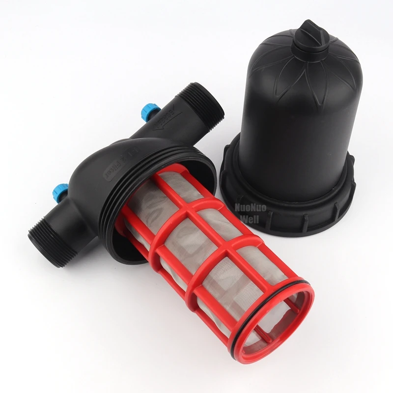 1.5 2 Inch(50 63mm) 120 Mesh 130 Micron T Type Meshy Screen Filter Garden Micro Irrigation Aquarium Fish Tank Water Pump Adapter